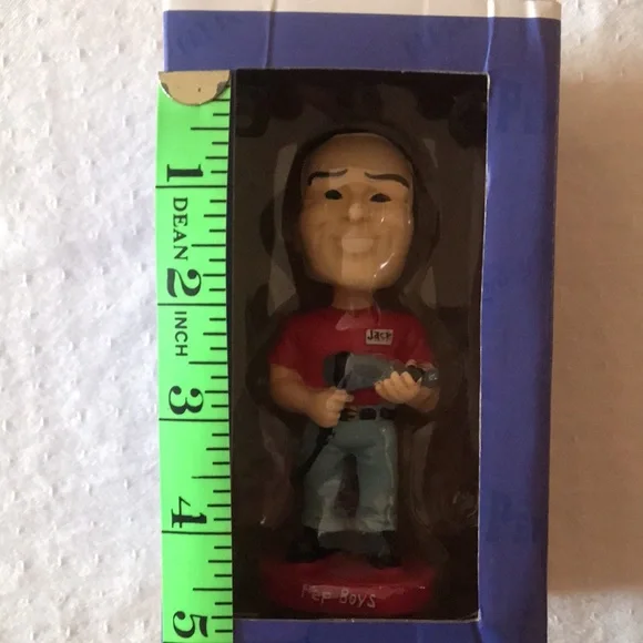 PEPBOYS Bobble Head Set- Many, Moe & Jack Limited Edition 5” tall hand painted - Picture 9 of 11